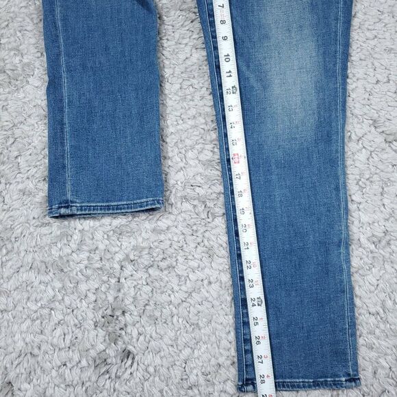 NYDJ High Rise Girlfriend Hollywood Jeans Blue Stunning Stretch Women's Size 2 - Picture 13 of 13